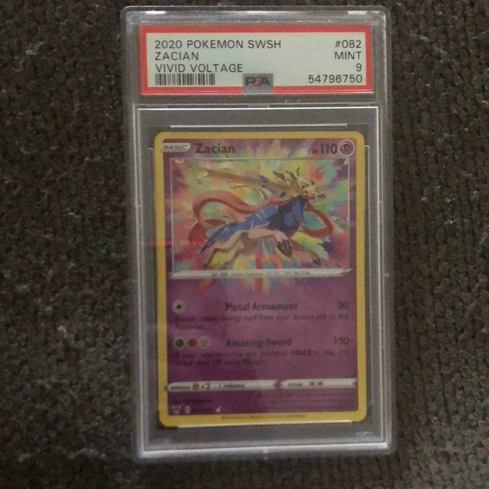 2020 Pokémon SWSH Zacian Vivid Voltage PSA Mint 9